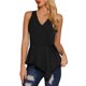 thumbnail image 1 of INSPIRE CHIC INSPIRE CHIC Tops De Verano Para Mujer, Sin Mangas, Con Escote En V, Con Lazo, En La Cintura Negro S, 1 of 6