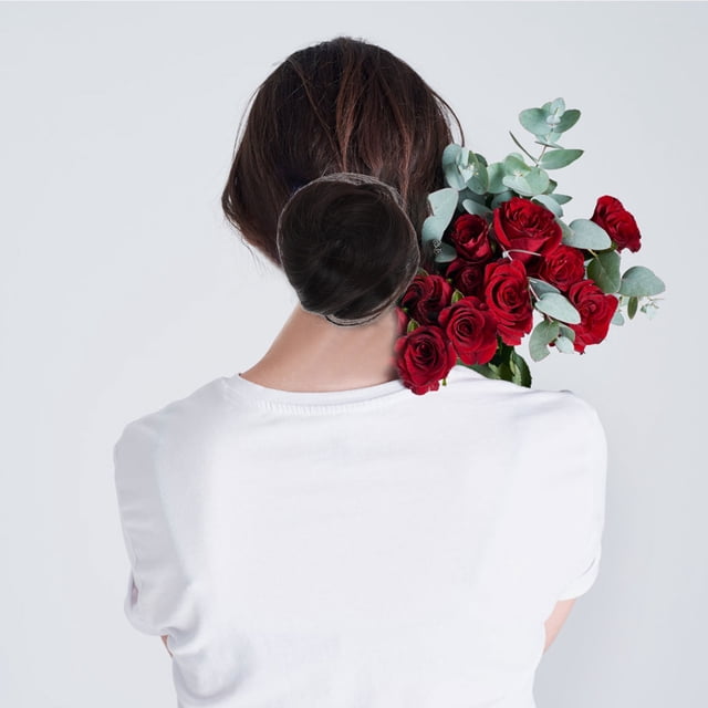 OULII 2Ud Hair Bun Clip Negro Con De Pinza Para Extensiones Fáciles Y