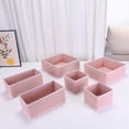 thumbnail image 5 of Unique Bargains Fabric Storage Cube Storage Bin Storage Basket Pink, 5 of 8