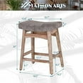 SQRTYR Counter Height Stools for Kitchen Counter Solid Wood Legs with