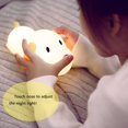 thumbnail image 1 of Luz LED de noche para perros, lámpara de guardería de bebé de silicona suave para cachorros, momento de sueño con Control de grifo sensible para dormitorio de niños pequeños y mujeres LingWen 9024715744982, 1 of 1