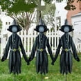 thumbnail image 4 of REK Halloween Decoration Voice Controlled Sensor Light Emitting Sound 3 People Holding Hands Witch Layout Props Suitable For Indoor And Outdoor Decoration, 4 of 5