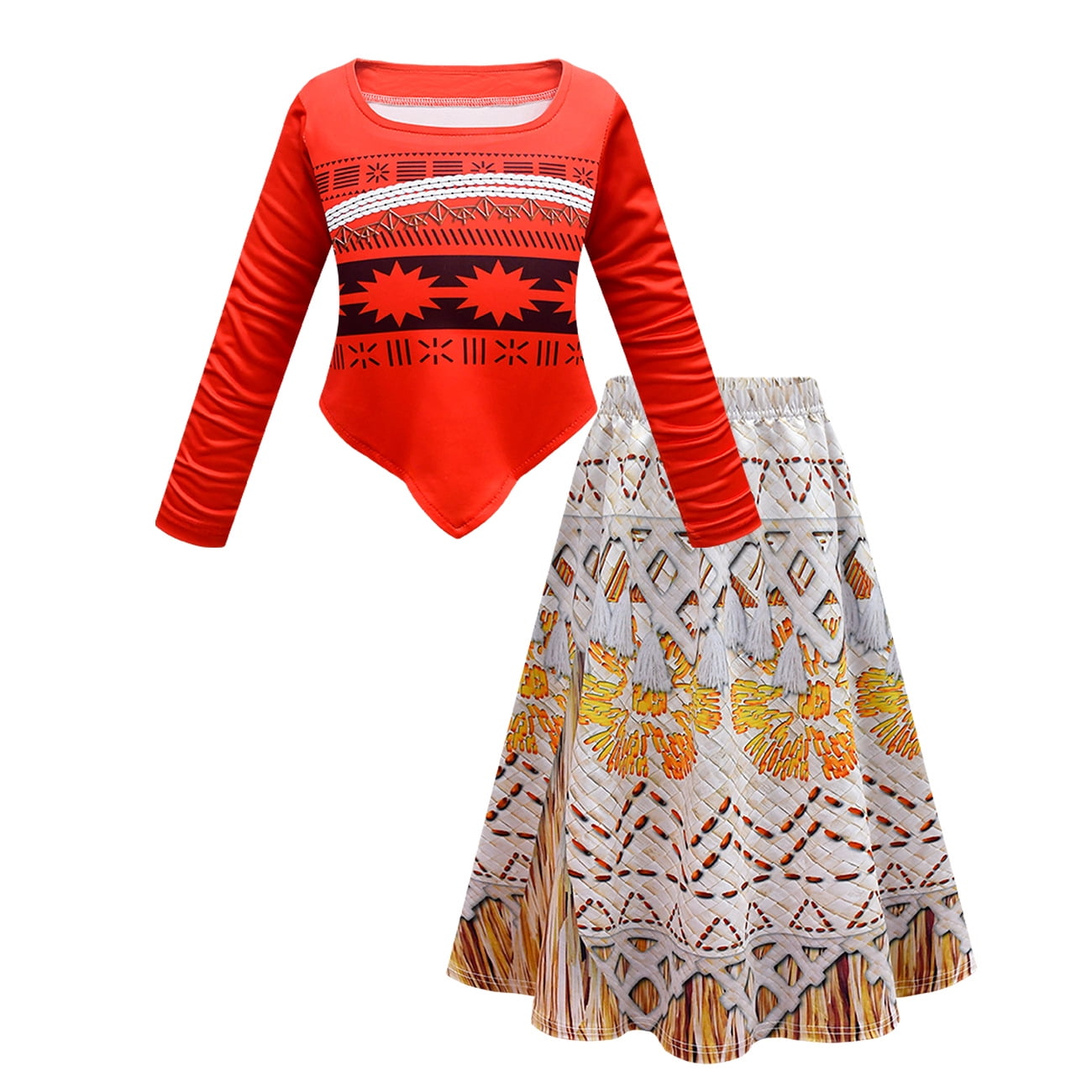 Girls Moana Adventure Princess Dress Two Piece Halloween Dress Size 2-13 -  Walmart.ca