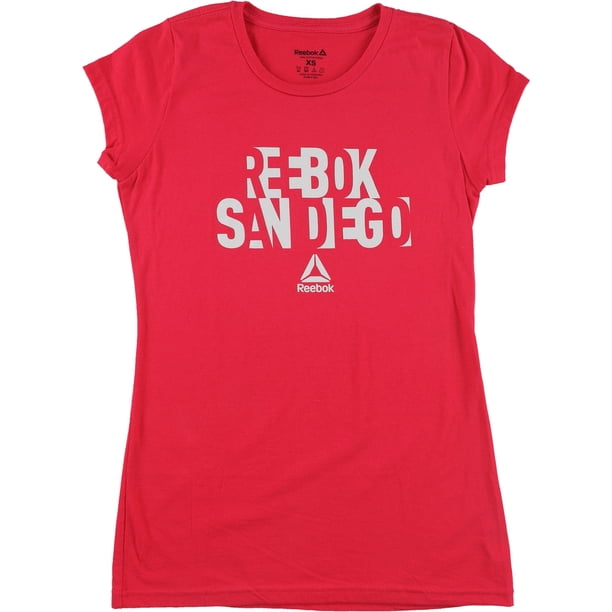 Camiseta gráfica Reebok San Diego para mujer rosa XS