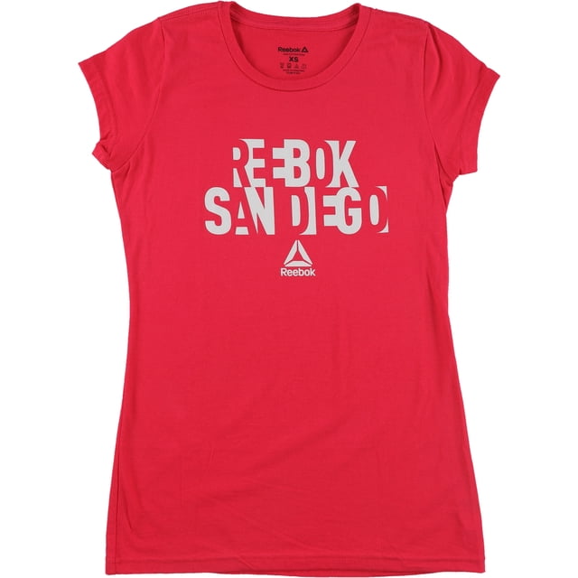 Camiseta gráfica Reebok San Diego para mujer rosa XS