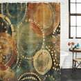 thumbnail image 3 of Vintage Geometric Waterproof Fabric Shower Curtain,Watercolor Abstract Art Waterproof Fabric Shower Curtain for Bathroom Curtains Bathtubs Hotel Shower Curtains with 12 Hooks Extra Long 72x96, 3 of 8