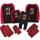 thumbnail image 1 of Conjuntos de pijamas navideños familiares a juego Grinch 2024, pijama de Grinch con parte superior y pantalones de pijama a cuadros, pijama de Grinch para niños y adultos para la familia, 3 Meses, 1 of 5