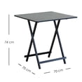 thumbnail image 2 of Ilios Innova | Mesa Plegable Multifuncional Portátil Negra, Ideal como Escritorio, Mesa Auxiliar, de Comedor o para Picnic, con Estructura de Metal y Superficie de MDF., 2 of 9