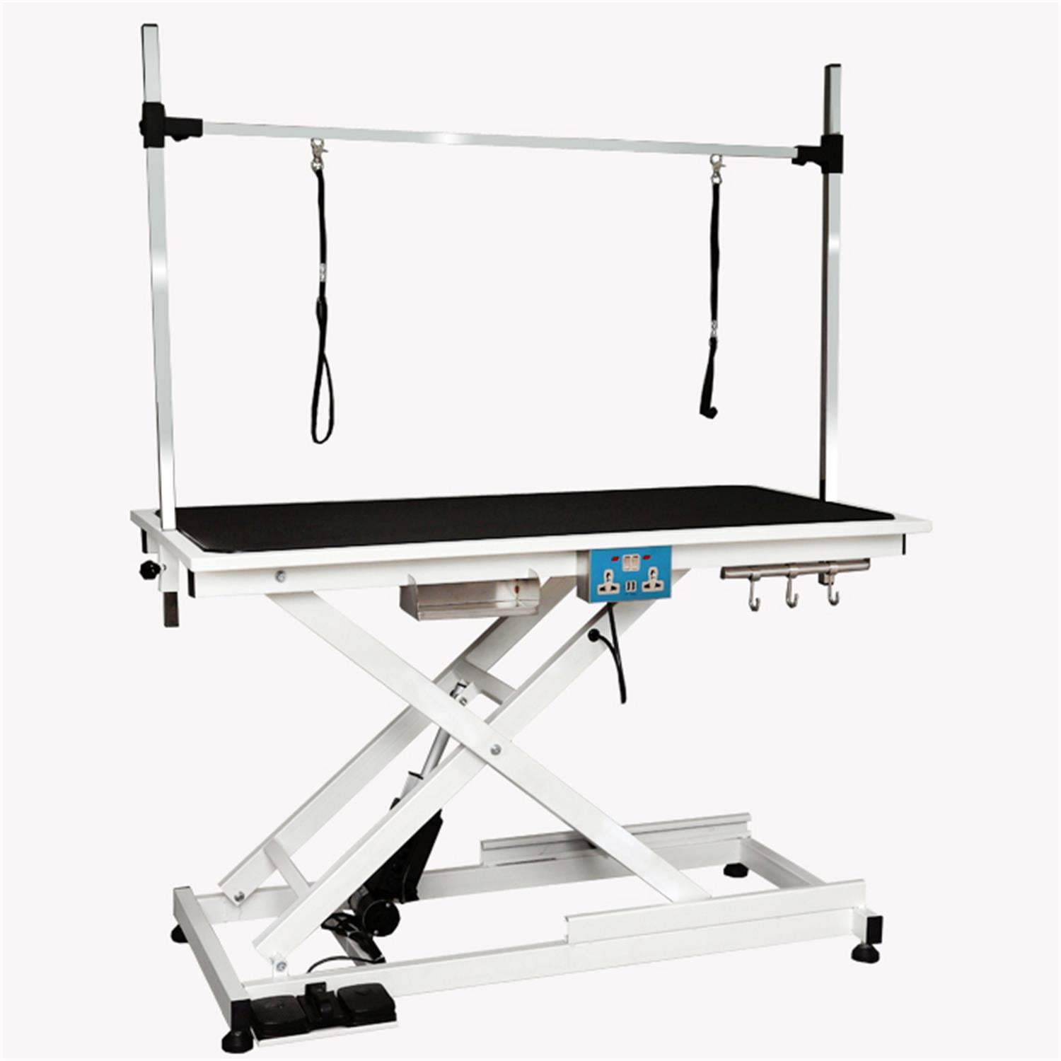Pefilos 50" Heavy Duty Electric Lifting Pet Dog Grooming Table for Large Dogs with Powerful Motor, Height Adjust from 8" up to 36'', White Pefilos 50" Heavy Duty Electric Lifting Pet Dog Grooming Table for Large Dogs with Powerful Motor, Height Adjust from 8" up to 36'', White