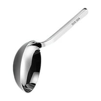 Ergonomic Short Handle Ladle Multipurpose Stainless Steel Soup Ladle Stable Spoon for Multifunctional Kitchen Use