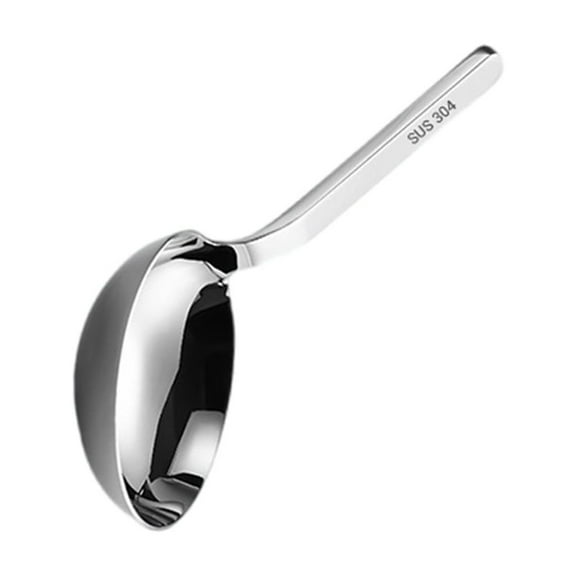 Ergonomic Short Handle Ladle Multipurpose Stainless Steel Soup Ladle Stable Spoon for Multifunctional Kitchen Use