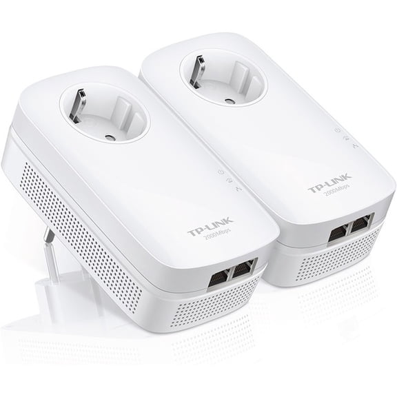 TP-LINK AV2000 2-Port Gigabit Passthrough Powerline StarterKit