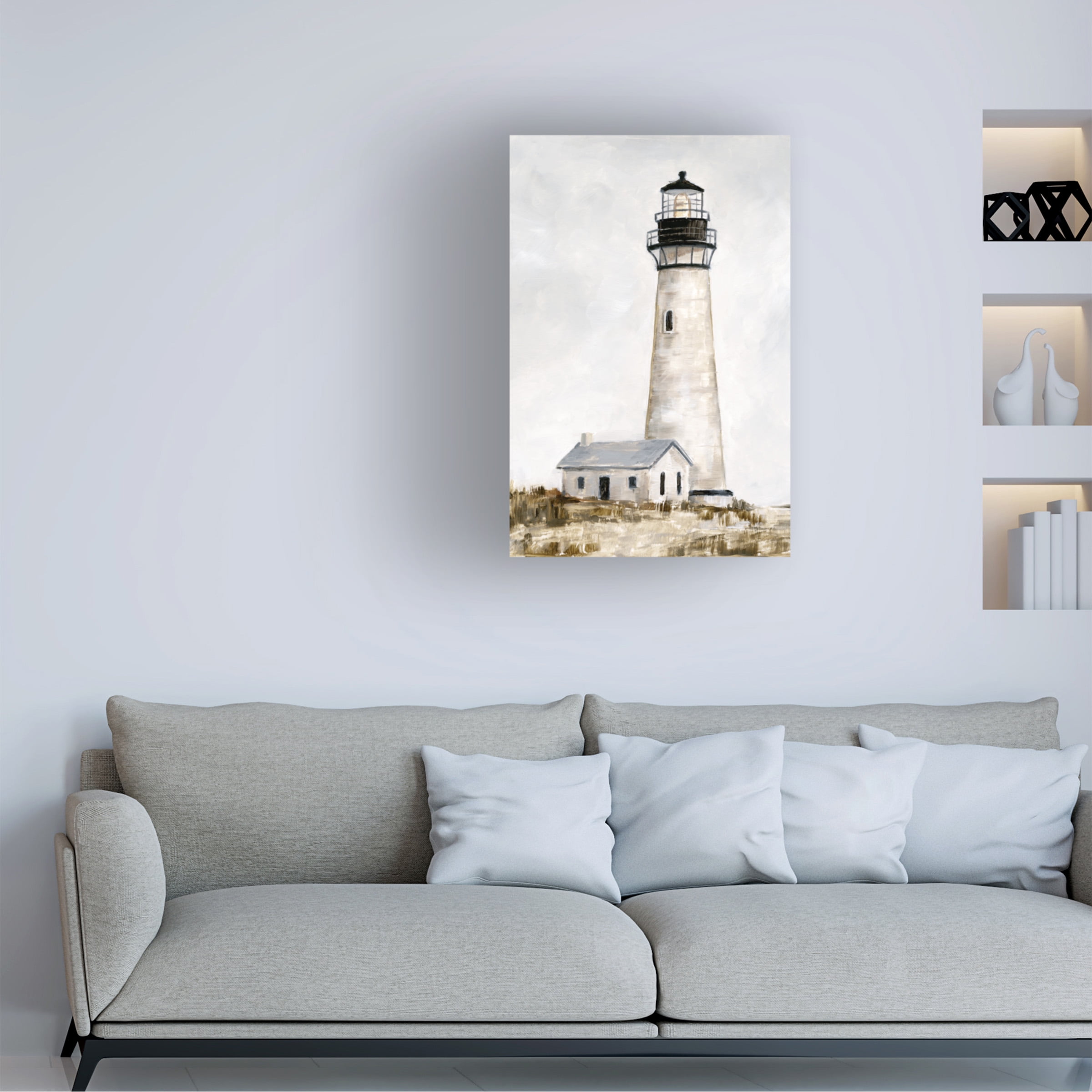 Ethan Harper 'Rustic Lighthouse II' Canvas Art