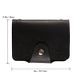 thumbnail image 2 of Shisuyan Pu Card Wallet Rectangular Compact Design 1Pack For Everyday Use Black, 2 of 8