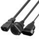 thumbnail image 2 of Cable convertidor de fuente de alimentación hembra Iec320-c14 macho a Eu4.0mm + eu4.8mm, 2 of 5