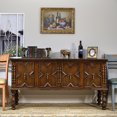 thumbnail image 3 of Gabinete de vino americano de madera maciza, gabinete lateral de comedor, gabinete de pasillo de sala de estar, partición para el hogar, gabinete lateral de almacenamiento para sofá, r, 3 of 4