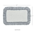 thumbnail image 5 of VHC Brands Sawyer Mill Black Farmhouse 20"x30" Bathmat White Ruched Ruffle Cotton Text Rectangle Bath Decor, 5 of 5