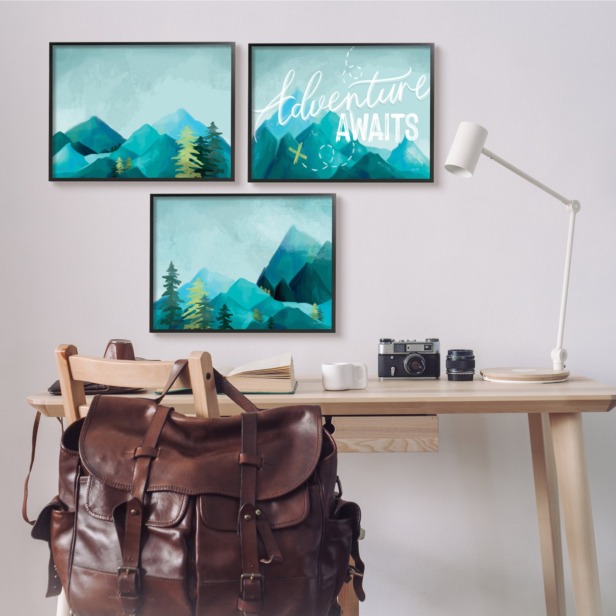 Stupell Industries Icy Panoramic Adventure Awaits Outdoor Motivational Phrase,20 x 16, Design by House Fenway