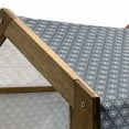thumbnail image 4 of Japanese Pet House, Attached Hexagons with Ornate Floral Geometric Pattern, Outdoor & Indoor Portable Dog Kennel with Pillow and Cover, 5 Sizes, Charcoal Grey Dark Blue, by Ambesonne, 4 of 4