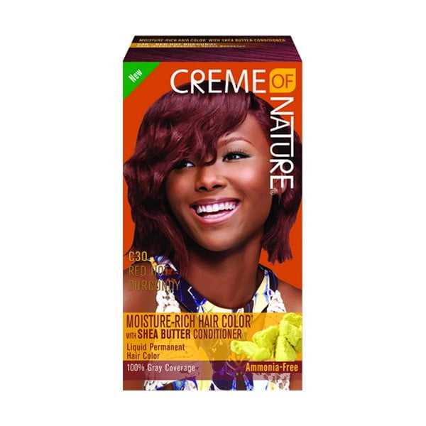 Creme Of Nature Liquid Hair Color Kit Red Hot Burgundy Walmart Com