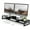 Black, variant on Fenge Dual Monitor Stand Riser for Desk, 42.5in Large Monitor Stands for 2 Monitors