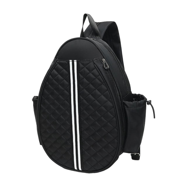 Mochila bandolera de tenis para mujer, hombre y joven, profesional, con funda para raqueta de agua Negro