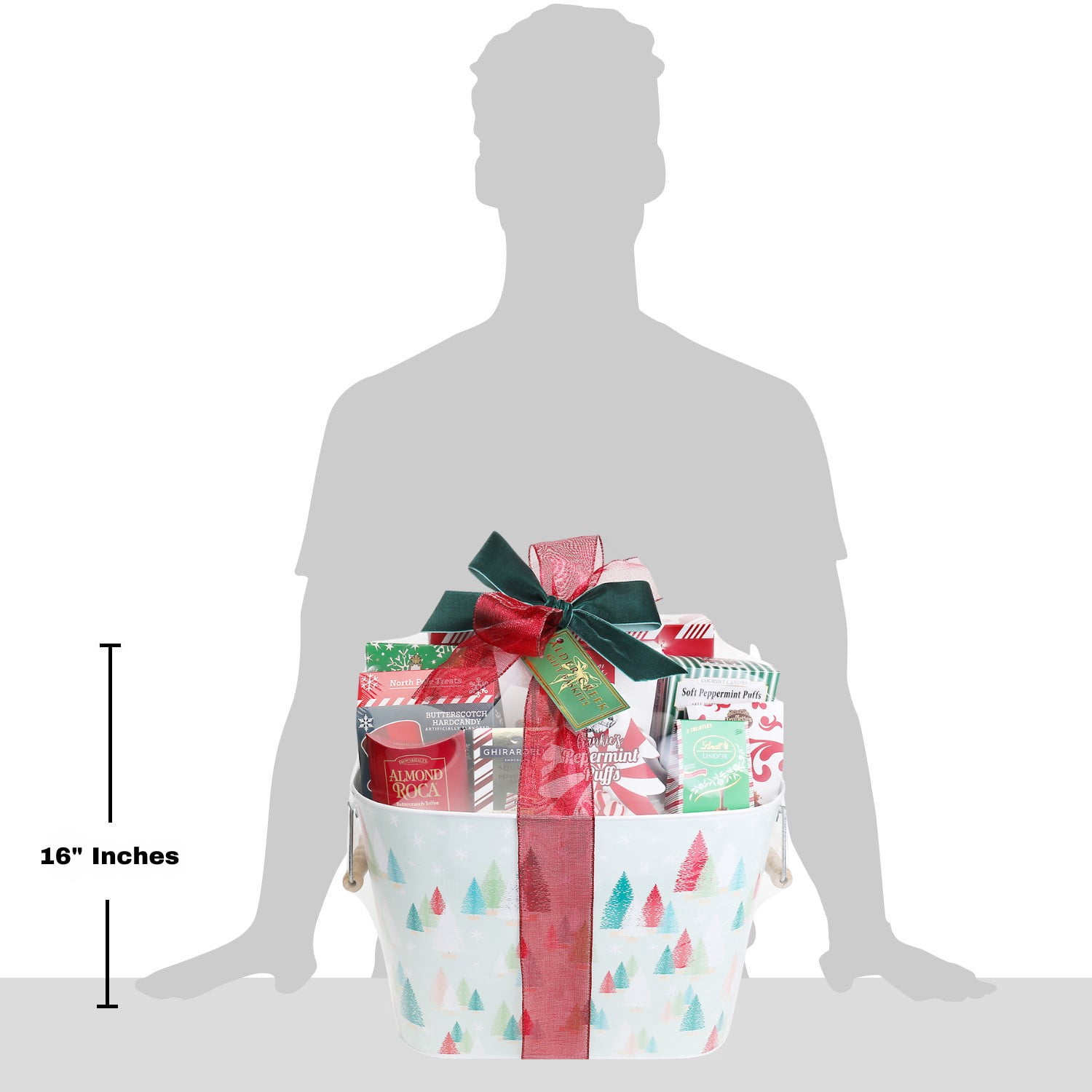 Alder Creek Gift Baskets Winter Holiday Trees Gift Tote (11 Items per Gift)
