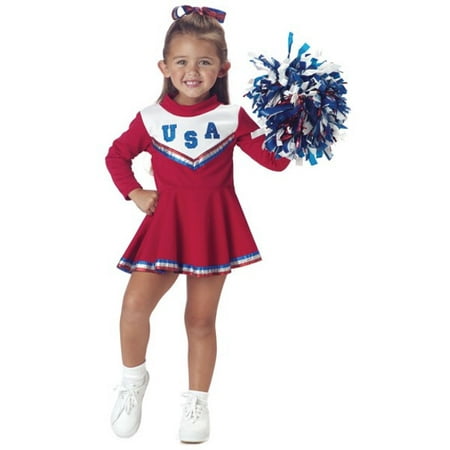 Toddler Red Cheerleader Costume