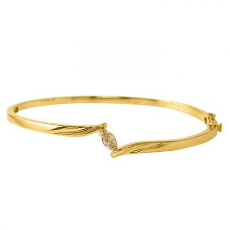 Foreli 0.25CTW Diamond 14K Yellow Gold Bracelet