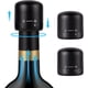 thumbnail image 1 of Tapón para botella de vino, protector de vino con silicona, tapón para botella de vino al vacío, sellador de botellas reutilizable que mantiene el vino fresco (paquete de 3), 1 of 4