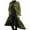 Green, variant on Mens Overcoat Winter Full Length Trench Coat Warm Long Jacket Formal Outerwear