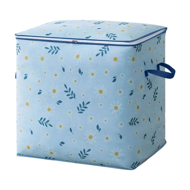 Lksixu Oversized Clothes Quilts Storage Bag Wardrobe Sorting Storage Box Portable Storage Bag Zipper Cup Storage Bag Storage Bins Organizers and Storage