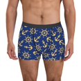 thumbnail image 4 of Wukai Anchors and Nautical Print Men’s Underwear Breathable Boxer Briefs,&nbsp;Moisture Wicking & Breathable-X-Large, 4 of 7