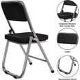 thumbnail image 6 of Portable Stackable Folding Chairs with Ultra-Thick Padding , Commercial-Grade Steel Frame Seats for Events, Offices, Weddings, and Parties, Comfortable Metal Chairs, (2 Pack, Black)), 6 of 6