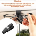 thumbnail image 3 of Soportes para gafas, Clip para gafas de sol, colgador de pulido de espejo Flexible, montura para gafas, abrazadera de almacenamiento firme Automoción decorativa y accesorios Pinza para gafas Scienceny VI014528-01, 3 of 6