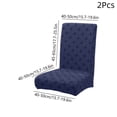 thumbnail image 3 of 2 Pack - Chair Cover Set of 2 - Thickened Jacquard Fabric, Elastic & Retractable Design, Dirtproof Protection, Polyester Material, Blue, JKODE, 3 of 8