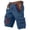 Dark Blue-T7, variant on American Flag Shorts for Men Patriotic Printed Distressed Washed Shorts with Pocket Outdoor Hiking Fishing Military Cargo Shorts We the People Independence Day Patriotic Shorts,Brown S