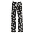thumbnail image 6 of Women Pajama Pants Long Comfy Casual Drawstring Stretch Wide Leg Lounge Pants Fashion Color Block Pajs with Pockets, 6 of 6
