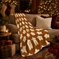 thumbnail image 3 of Whimsical Smiling Star Flower, Cozy Friendship Quote Scene, Warm Flannel Blanket for Living Room and Reading Nook, Art Lovers Friendship Gift, Artistic Home Decor, 3 of 9