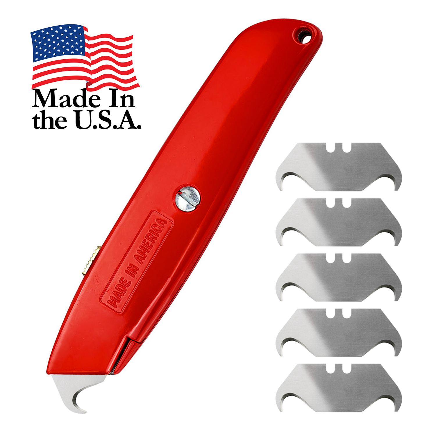Buy WEUPE Hook Blade Utility Knife with 5 Utility Hook Blades, Made in