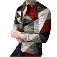 thumbnail image 1 of Camisa de blusa de manga larga con estampado de moda de primavera y otoño para hombre Pompotops oipoqjl28569, 1 of 3