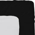 thumbnail image 3 of Solid New Egyptian Cotton 1000 Thread Count 1 Piece Fitted Sheet Extra Long Fit Upto 21" Inches Deep Pocket(Black, Twin XL Size), 3 of 3