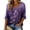 Light pink, variant on 3/4 Sleeve Tops for Women Vintage Hummingbird Purple Ribbon Graphic Top Floral Printed V Neck Loose Fit Casual Support Tee Tops