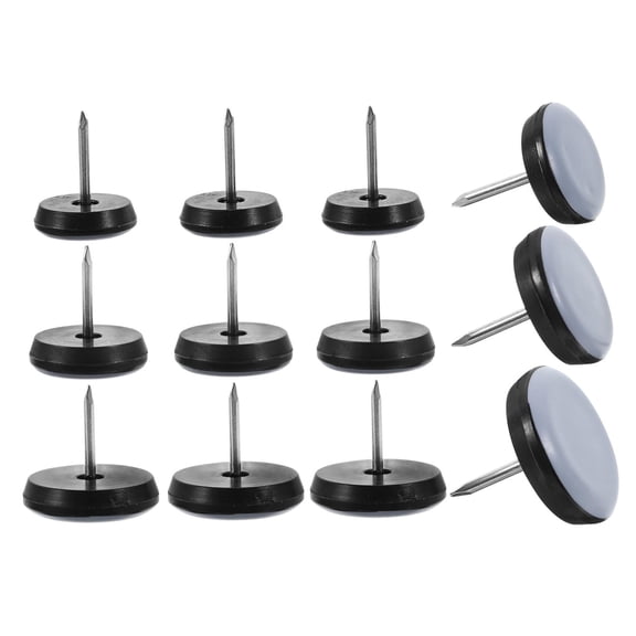 22mm ,12pcs Furniture Leg Floor Protectors with Nails Chair Glides for Hardwood Floors Noise-reducing Furniture Sliders for Dining Tables and Chairs and Stable Grip Pads