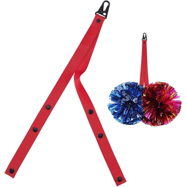 Soporte para mochila de animadoras, correas ajustables, accesorios para bolsa de animadoras, poliéster rojo, soporte portátil para animadoras deportivas, 1 x 19,5 pulgadas