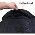 thumbnail image 2 of Wealers Compact Adjustable Hood Light weight Thin Polyester Rain Coats,(Adult), 2 of 7