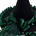 thumbnail image 7 of Hsqqdc Women Velvet Pointer Headwear Long Ribbon Bow Festival Party Masquerade Cap, 7 of 7
