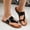 Black, variant on Mqqzkk Women Sandals for Comfortable Walk Trendy Thong Style Casual Flip Flops Faux Leather Dressy Slip Casual Shoes
