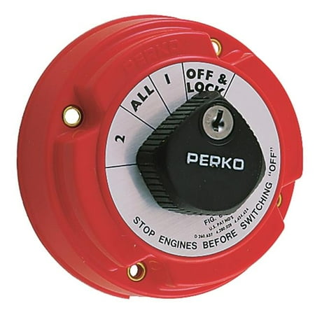 Perko 8502DP Marine Locking Battery Selector Switch | Walmart Canada