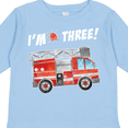 thumbnail image 4 of Inktastic I'm 3 Fire Truck 3rd Birthday Boys or Girls Long Sleeve Toddler T-Shirt, 4 of 5